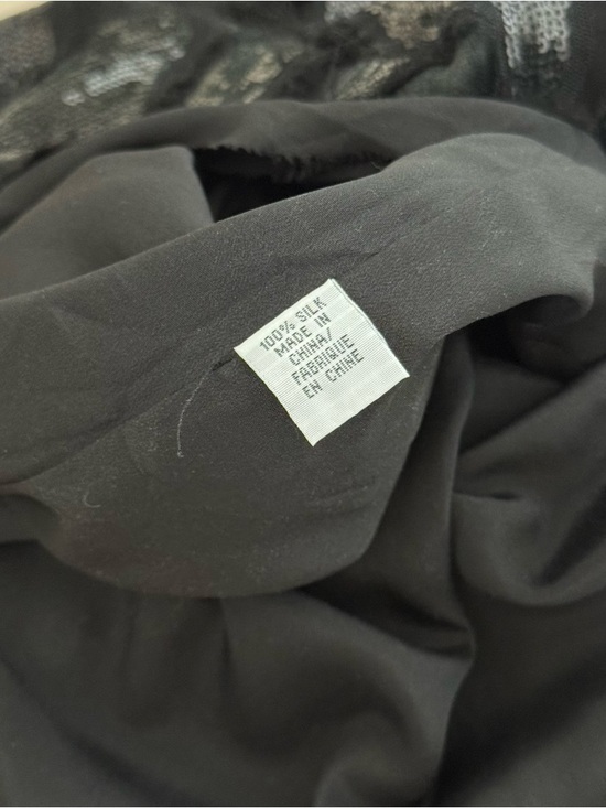 Moschino Jeans Silk Shift Dress with Sequin Embroidery - Size M - Picture 5 of 7